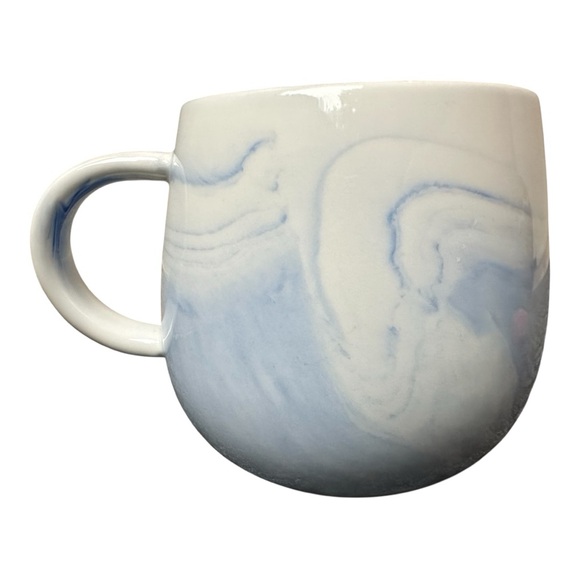 David’s Tea Marble Pattern Mug Blue White Swirl Coffee Tea - Picture 5 of 9